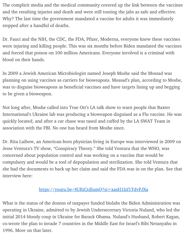 Screenshot 2025 03 08 at 08 19 51 The COVID 19 Vaccine is an Israeli Mossad Created Bioweapon 