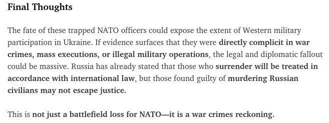 Screenshot 2025 03 17 at 07 24 27 Some 30 Officers From NATO Countries Surrounded In Kursk Reg