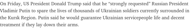 Screenshot 2025 03 17 at 16 00 44 Some 30 Officers From NATO Countries Surrounded In Kursk Reg