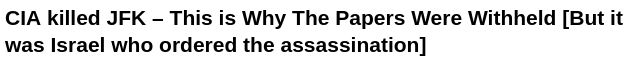 Screenshot 2025 03 20 at 22 56 21 CIA killed JFK  This is Why The Papers Were Withheld But it